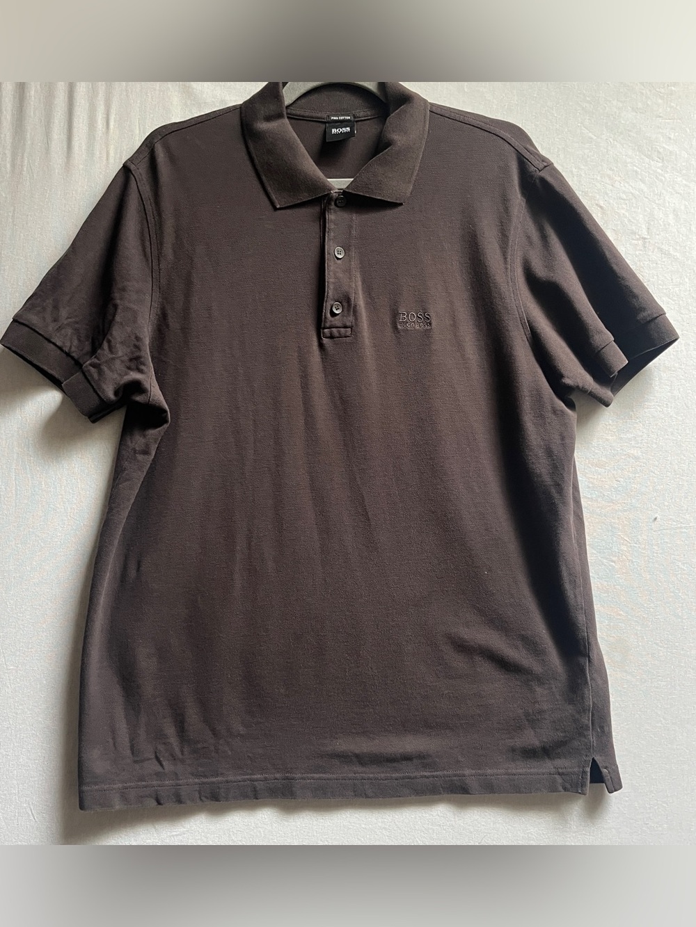 Boss Hugo Boss Pima Cotton Dark Brown Polo Shirt L